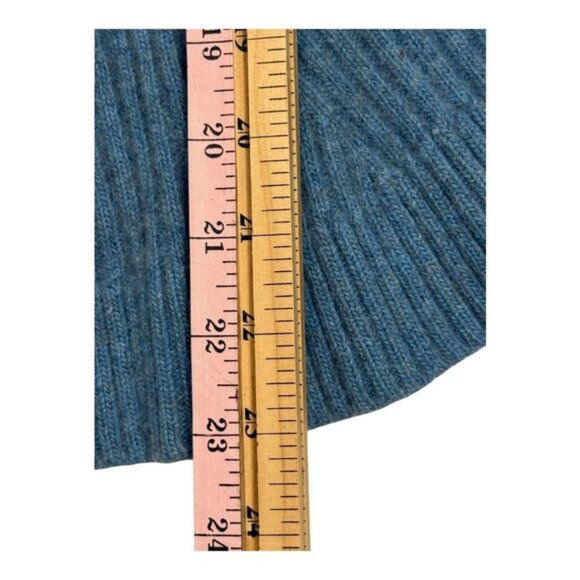 Bartolini Sweater Womens Large Blue Wool Cashmere Blend Mock Neck Italy Pullover - Picture 3 of 8